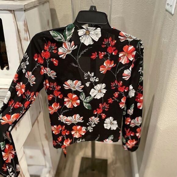 Express Floral Blouse Xs - Picture 3 of 3